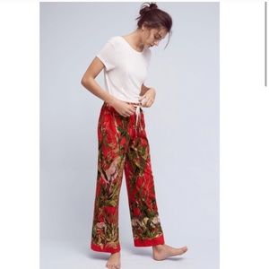 Anthropologie Doting Deer flannel lounge pants